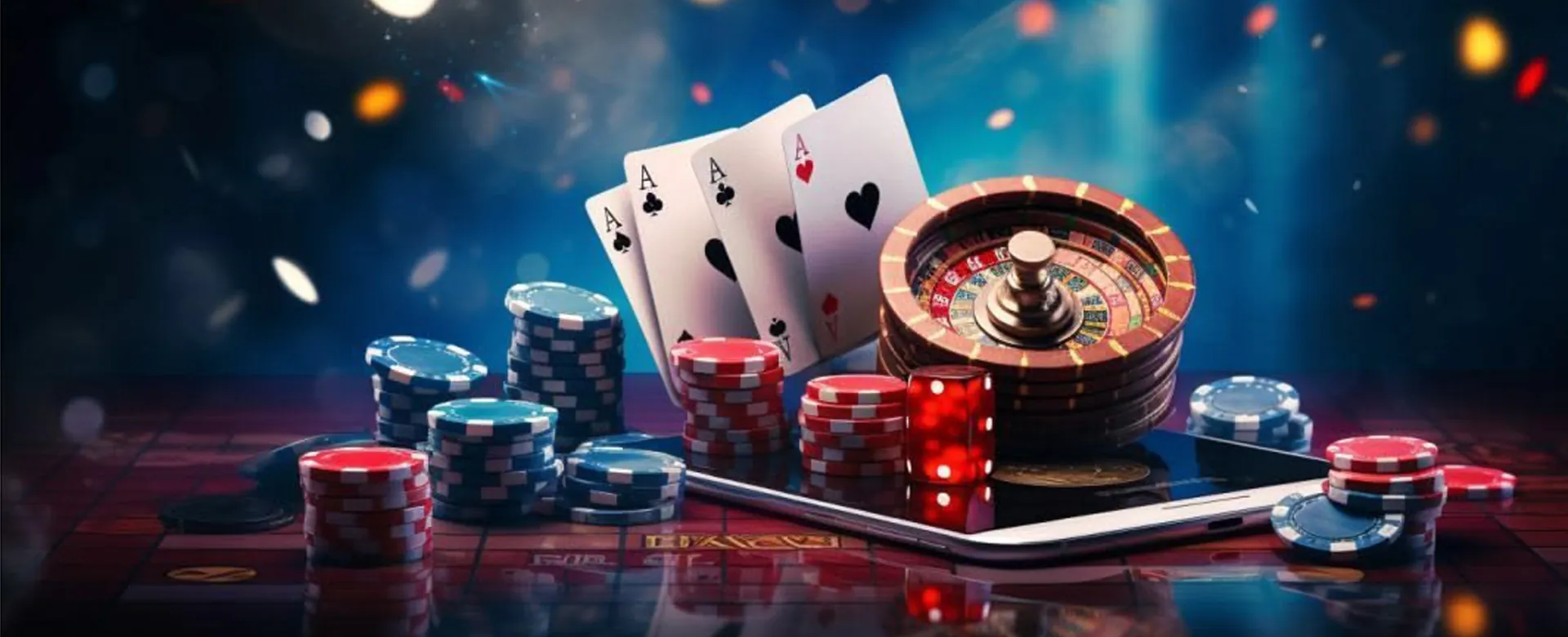 Dynamic casino lights background for 8K8 Casino